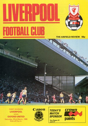 Match programme